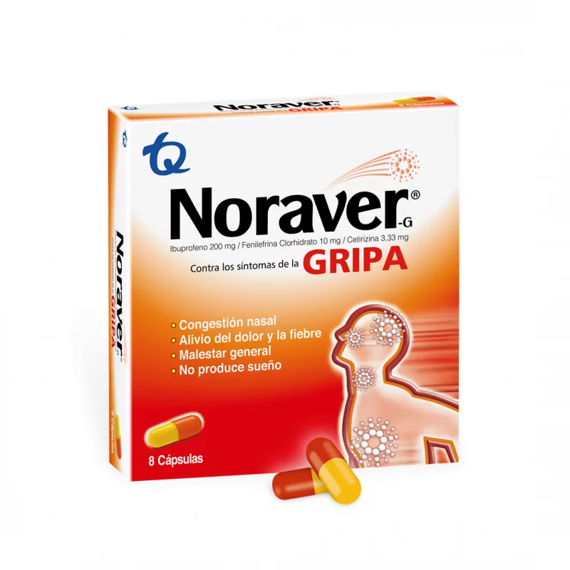 Noraver Gripa X8caps
