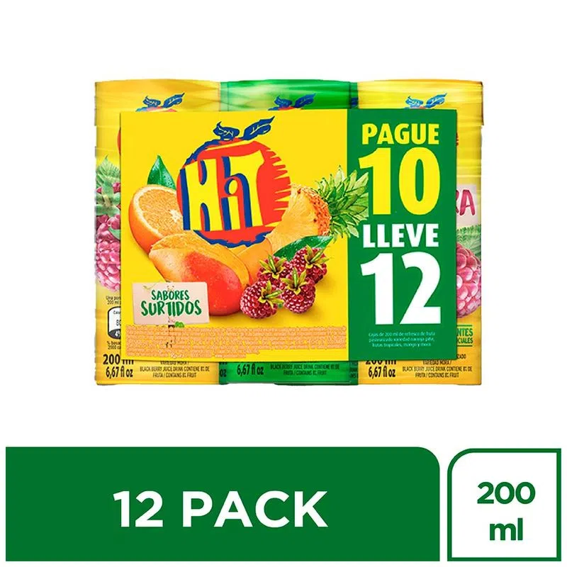 Jugos Hitx200mlxp10ll12und Stdo