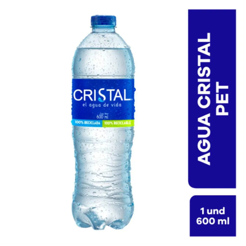 Agua Cristal Sin Gas Pet X600ml