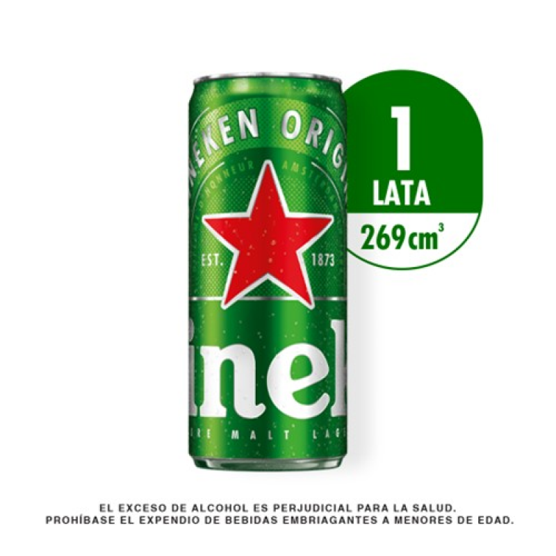 Cerveza Heinekenx269cc Lata X 6 Und