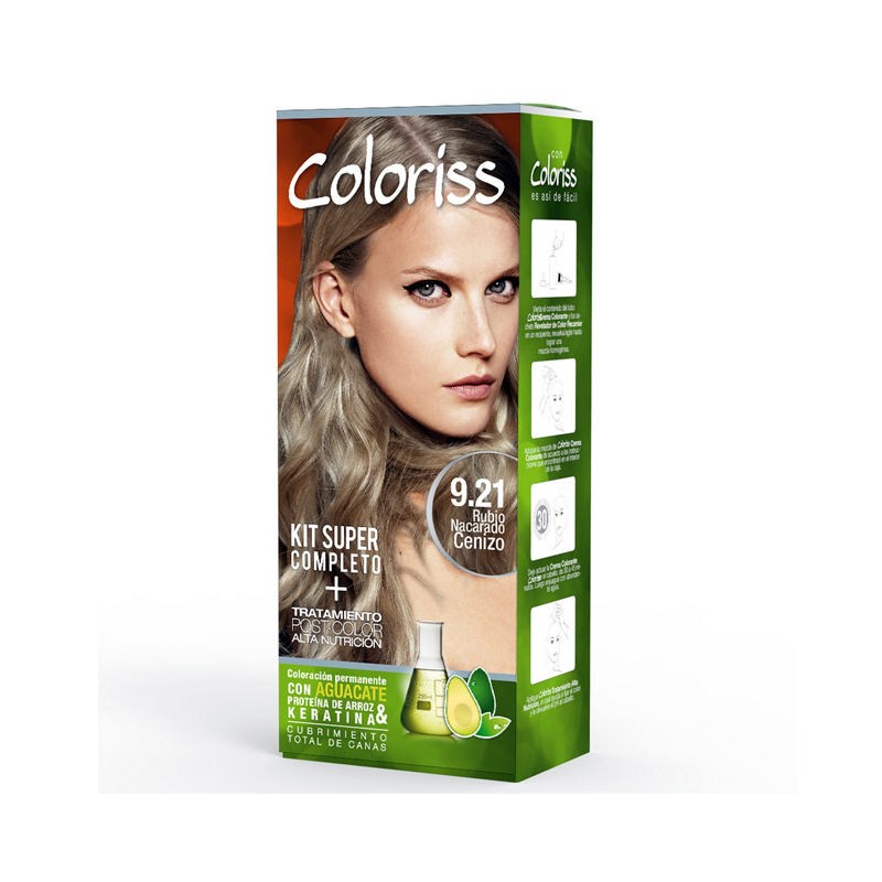 Tinte Colorissx50g Kit #9.21 Rubio Nacar-
