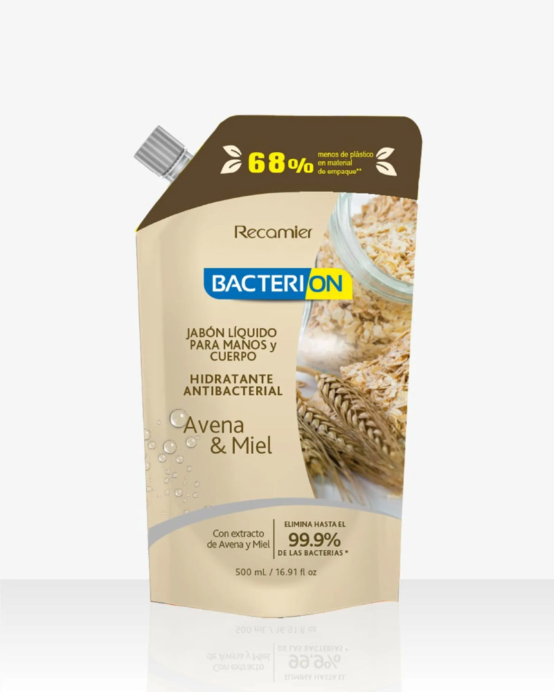 Jabon Liq Bacterion X 500 Ml Avena