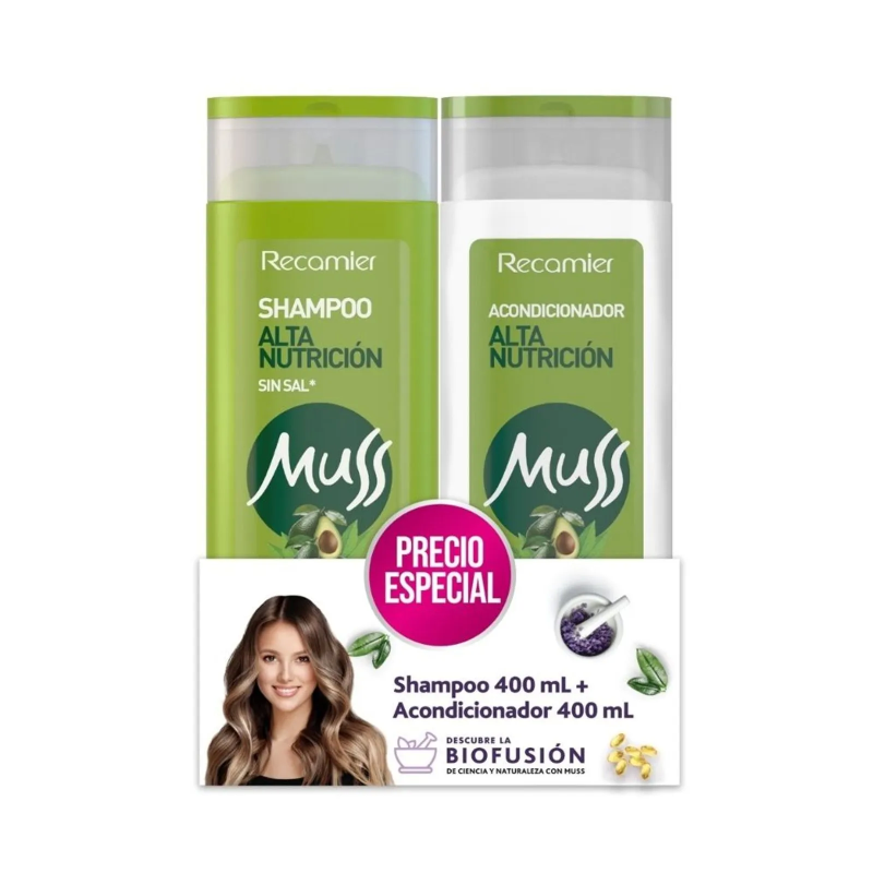 Shampoo Mussx400ml Alta Nutricio+ac Duox400ml
