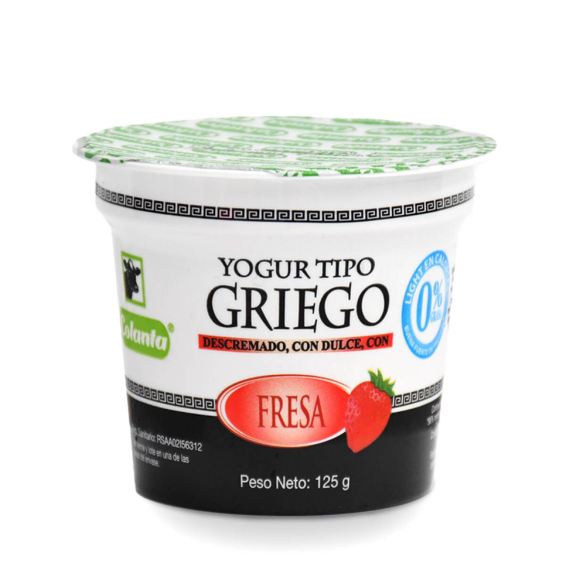 Yogur Colantax125g Griego Fresa