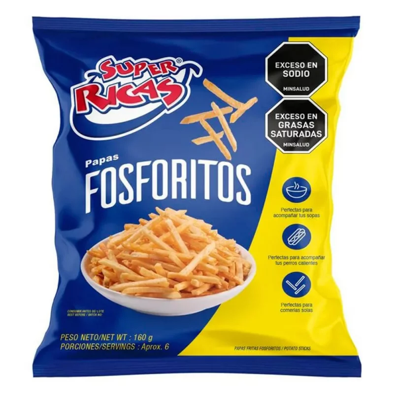 Papas Super Ricasx160g Frita Fosforito