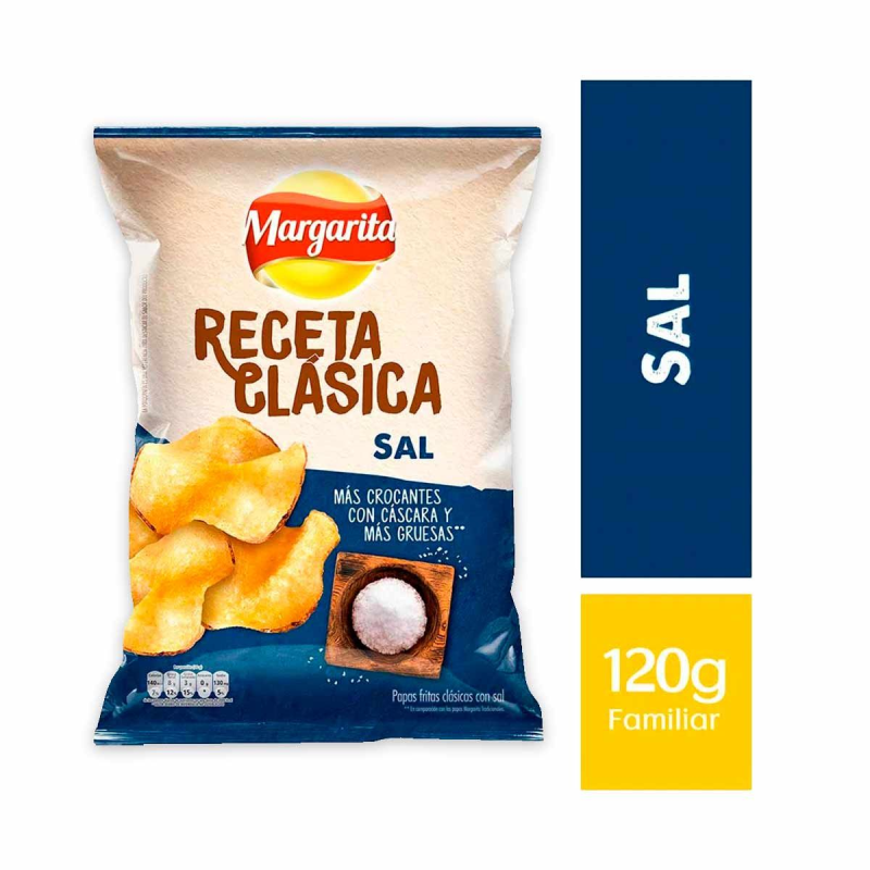 Papas Margarita Rec Clasx120g Natural