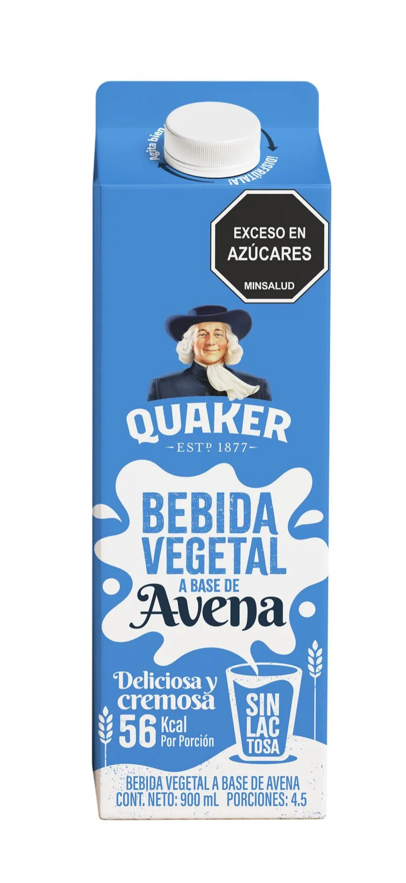 Bebida Vegetal Avena Quakerx900mlpackx2