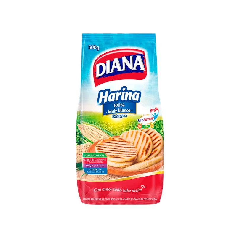Harina Diana Precocida De Maiz X500g