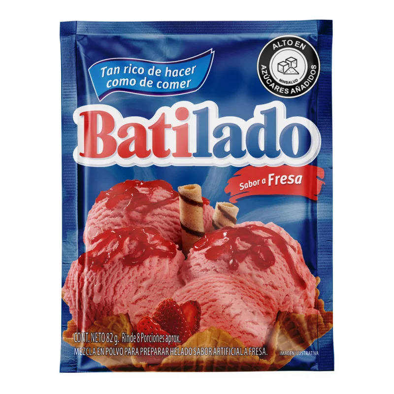 Mezcla Batiladox82g Helado Fresa