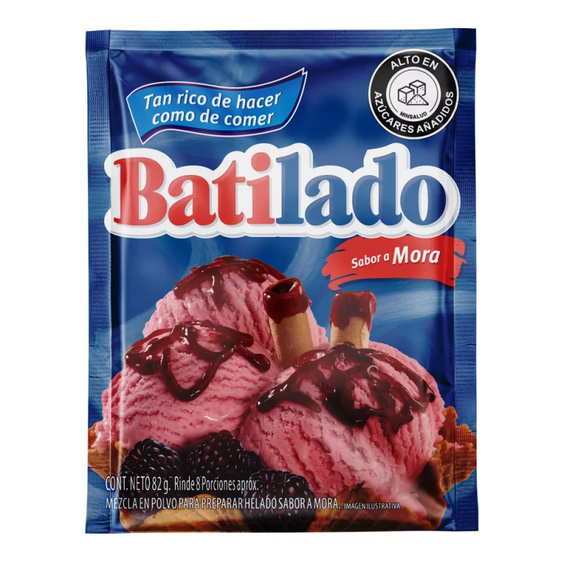 Mezcla Batiladox82g Helado Mora