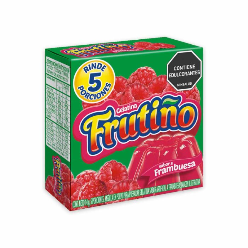 Gelatina Frutino 14 Gr Frambuesa N.