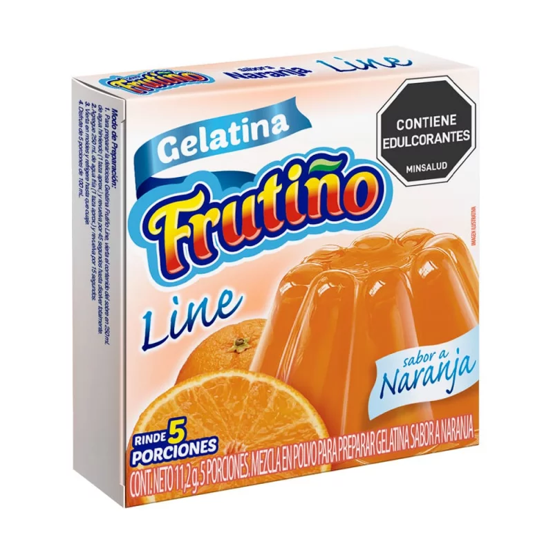 Gelatina Frutino Line 11,2 Gr Naranja