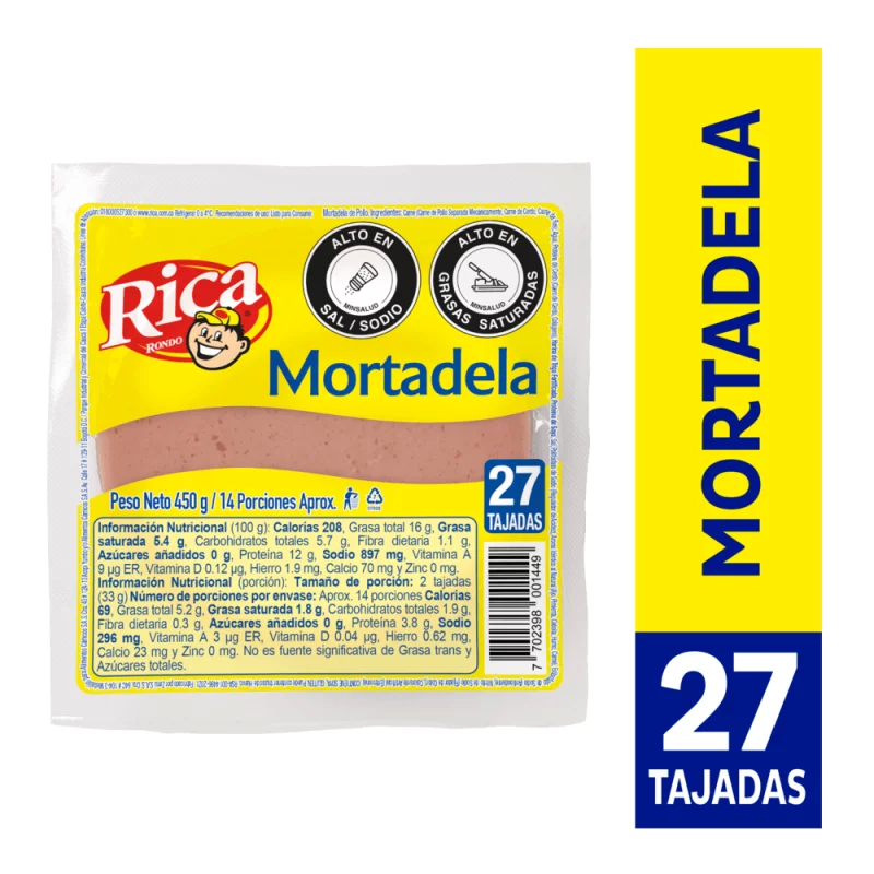 Mortadela Rica Tradicional X450g