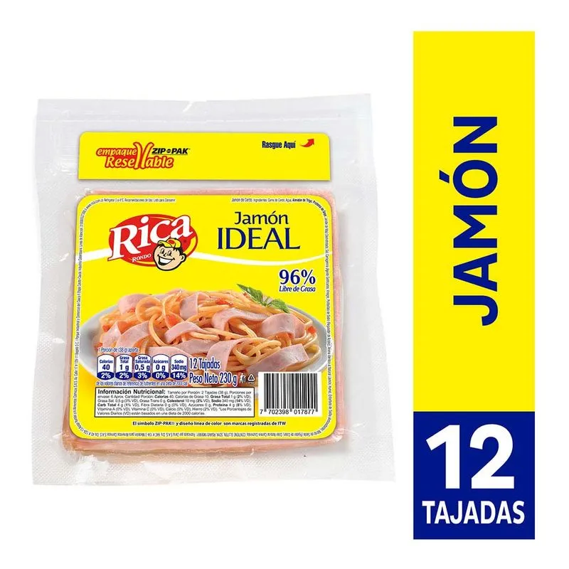 Jamon Ricax230g Ideal