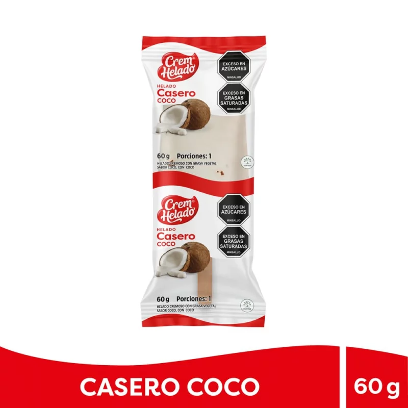 Helado Crem Helado Casero Coco X60g