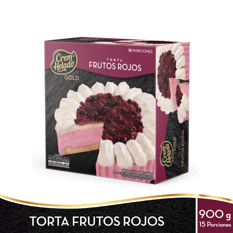 Torta Crem Heladox900g Frut Roj Gts Espa