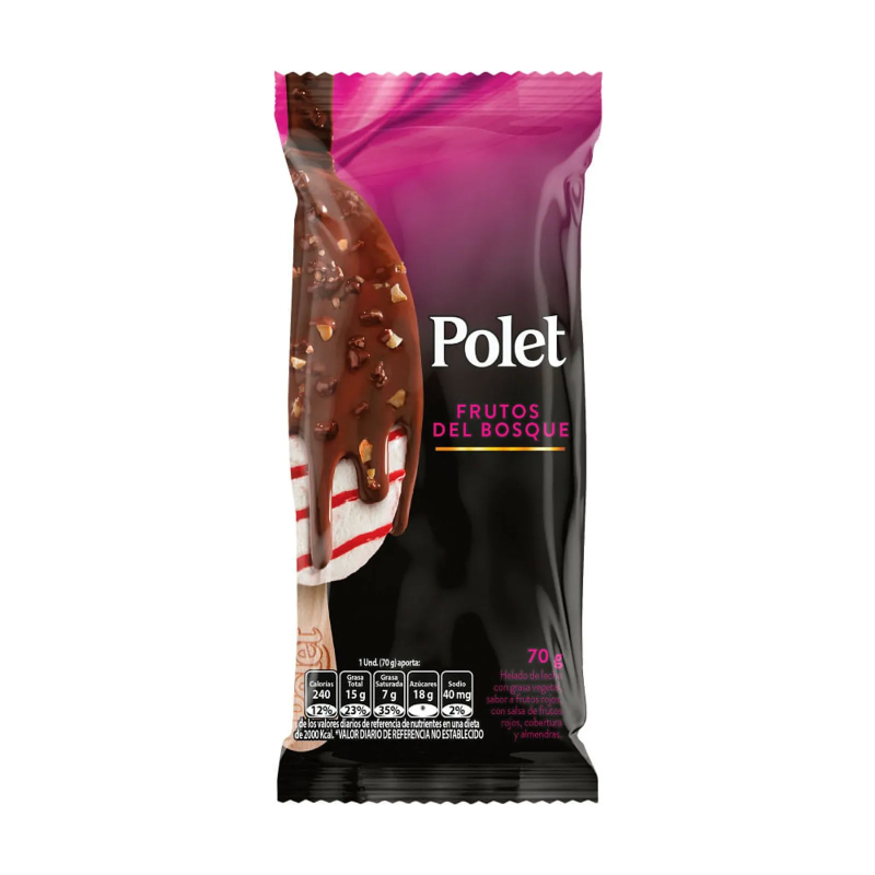 Paleta Polet Frutos Del Blosque X70g