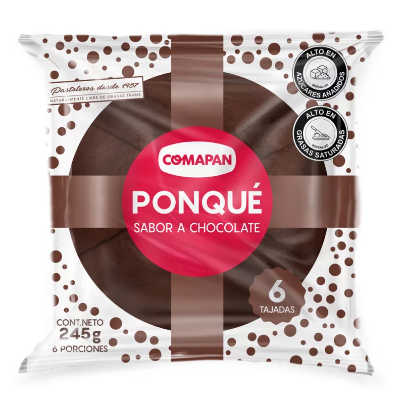 Ponque Comapan Tajado De Chocolate X245g