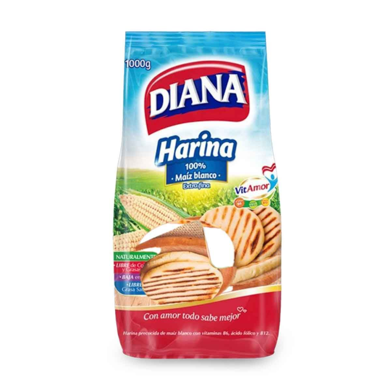 Harina Diana Precocida De Maiz X1000g