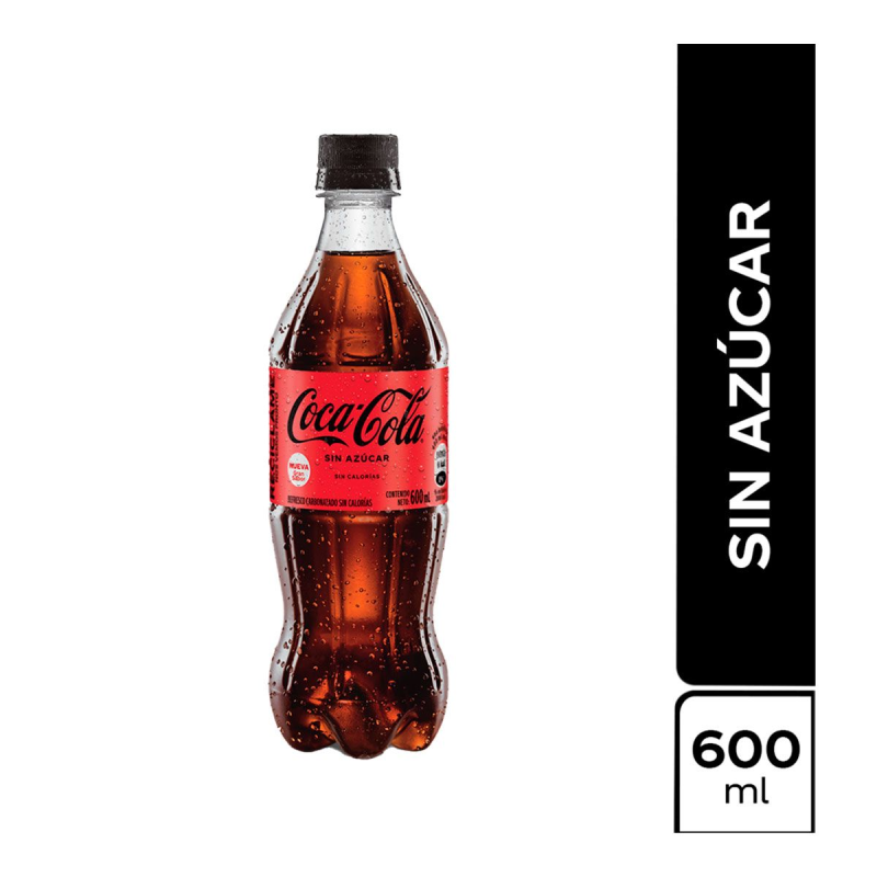 Gaseosa Coca Colax600ml Zero Pet