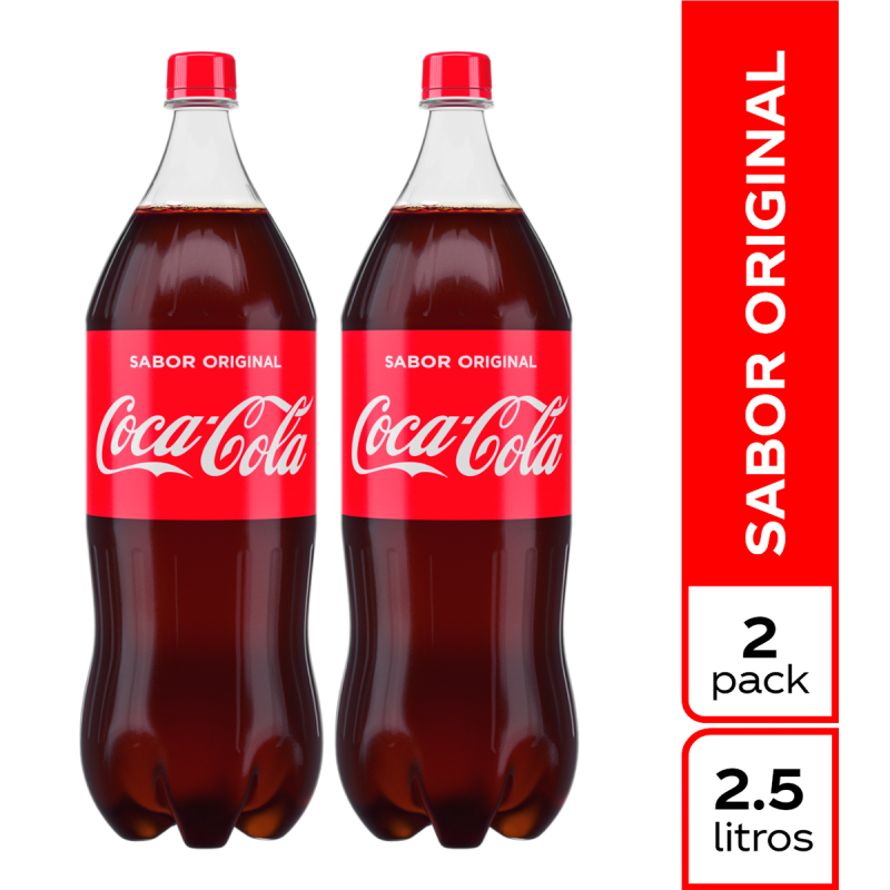 Gaseosa Coca Colax 2,5lx2und Pet