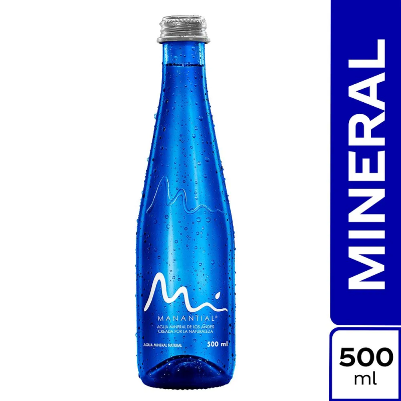 Agua Sin Gas Vidrio Manantial X500 Ml