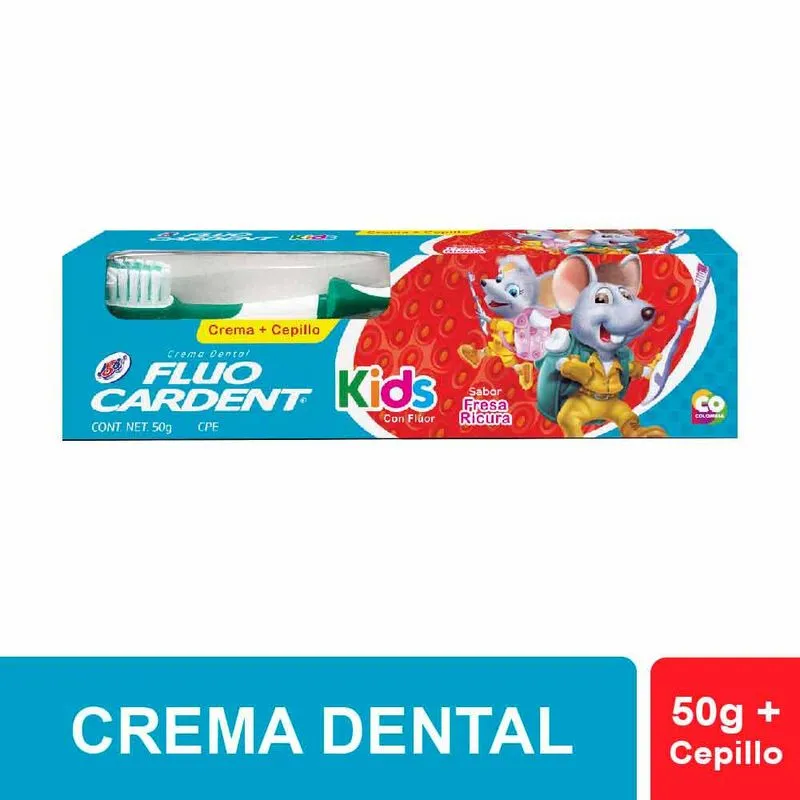 Crema Dental Fluocardentx50g Kids +cepill