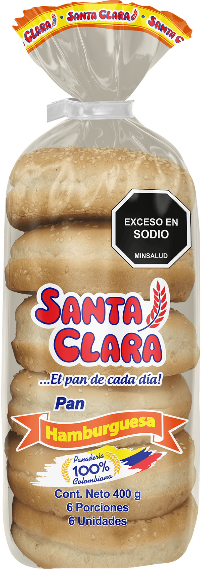 Pan Santa Clara Hamburguesa X400gx6und