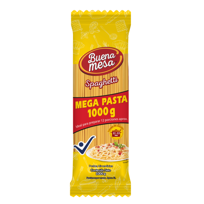 Pasta Spaguetti Buena Mesax1kg X 12 Und