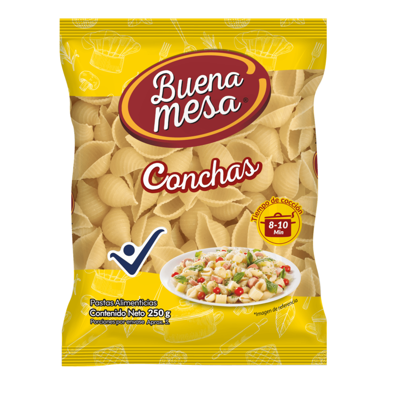 Pasta Conchas Buena Mesax250g