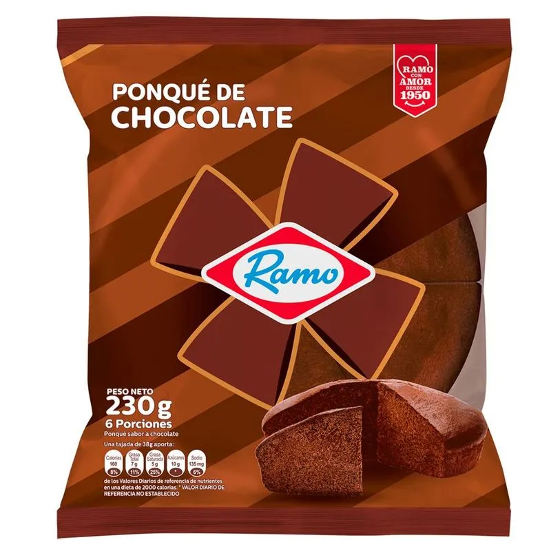Ponque Ramo Chocolate X230g