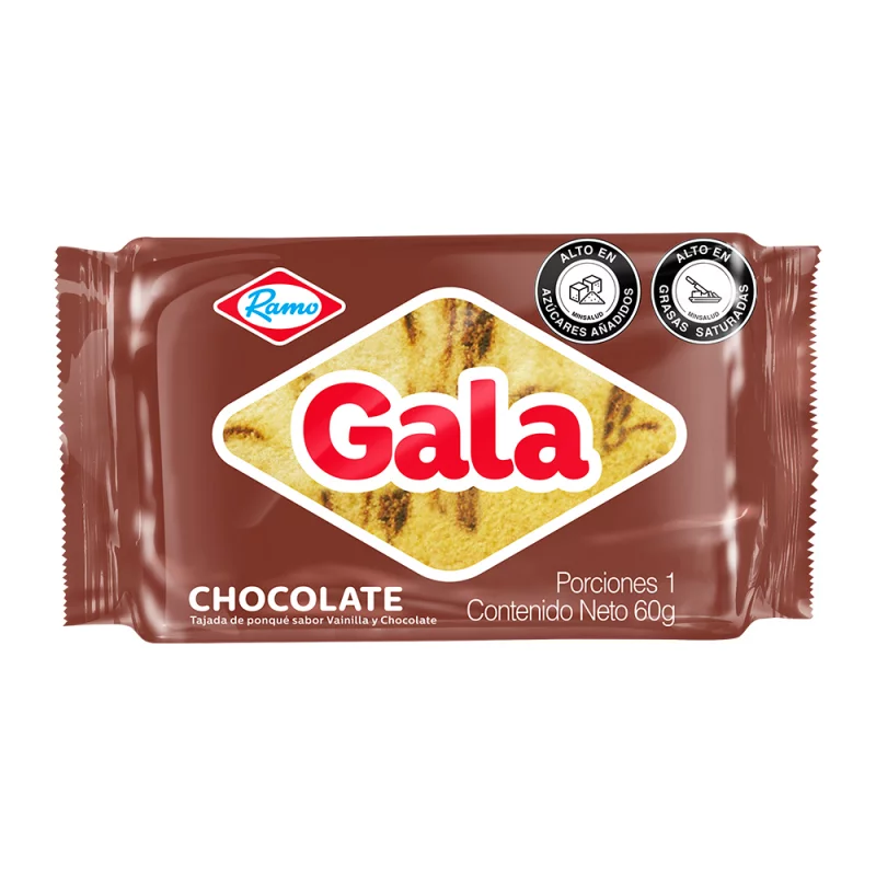 Ponque Gala Chocolate X60g