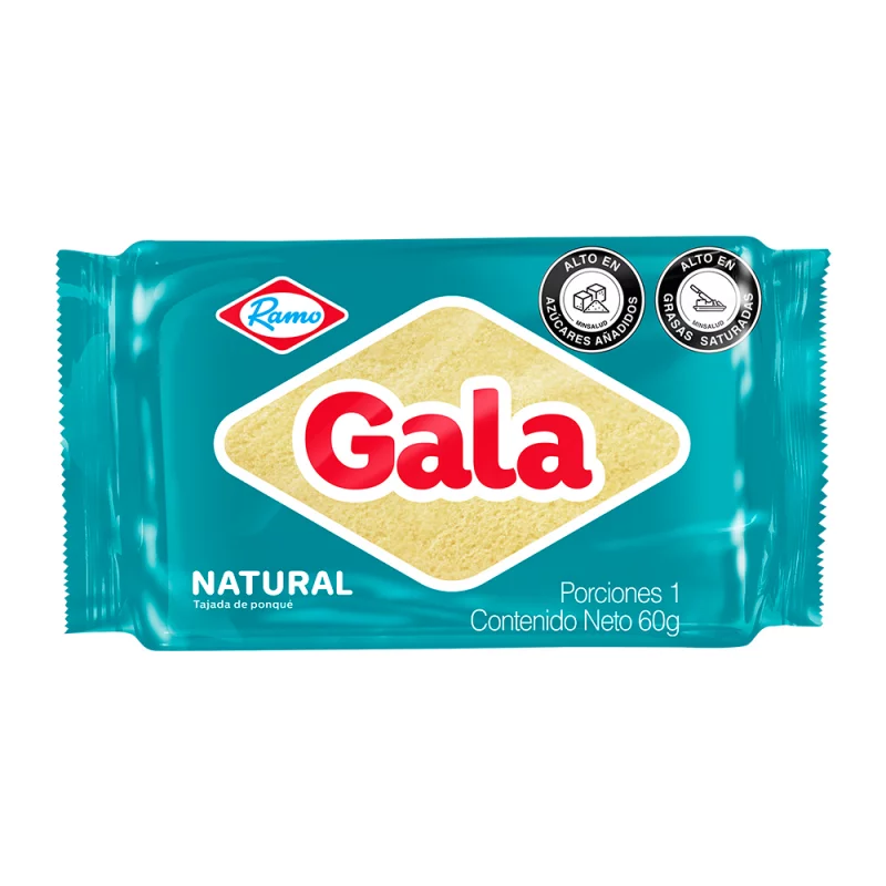 Ponque Gala Natural X60g
