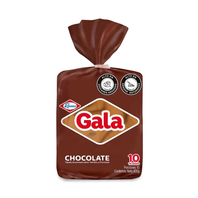 Ponque Gala Bloque Chocolate X400g