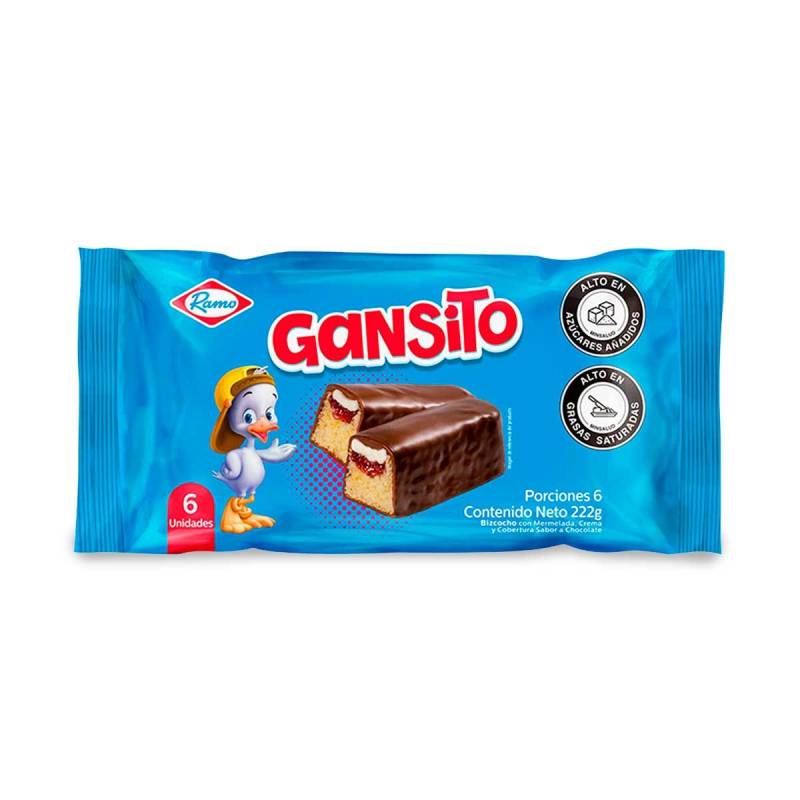 Ponque Gansito Ramox222gx6 Und
