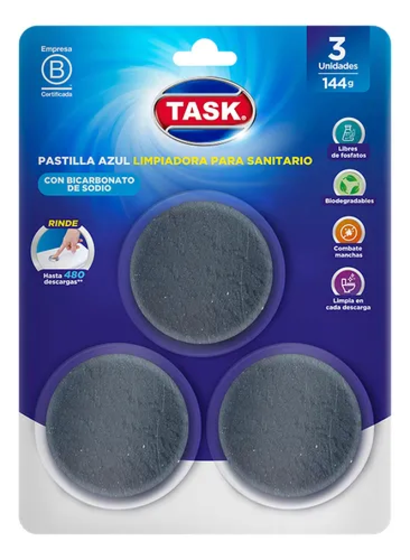 Pastilla Azul Y Blanca Taskx48gr X3