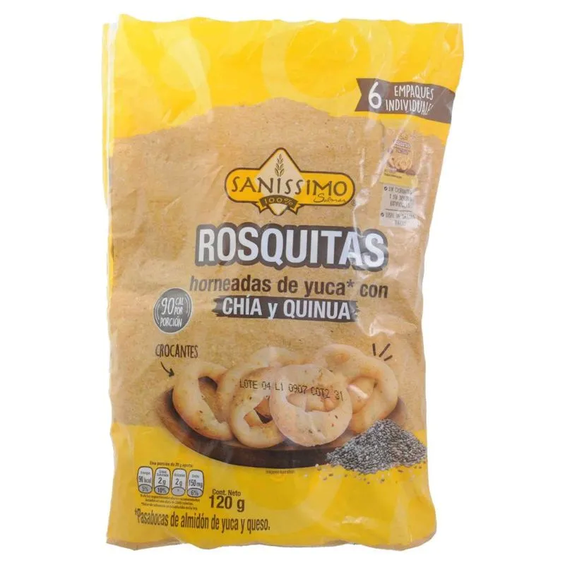 Rosquitas Sanissimox120g Bol