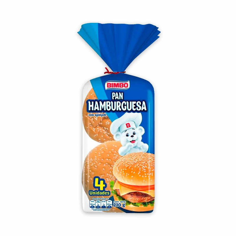 Pan Bimbo Hamburguesa X210g