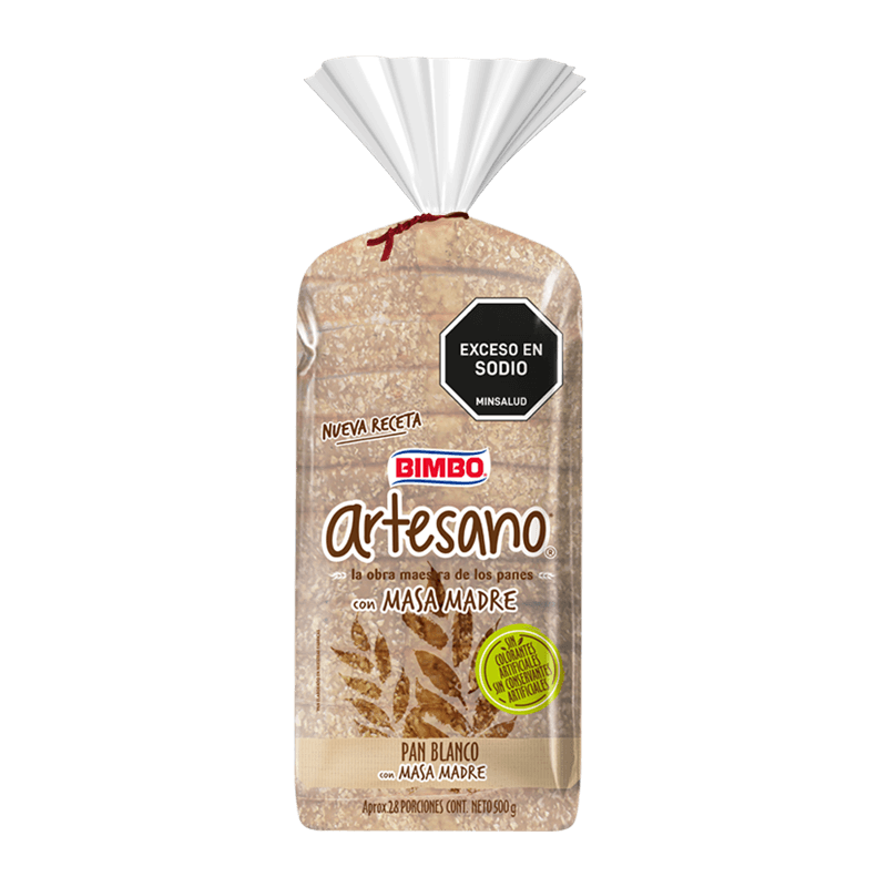 Pan Artesano Mm 1p 500gxblanco
