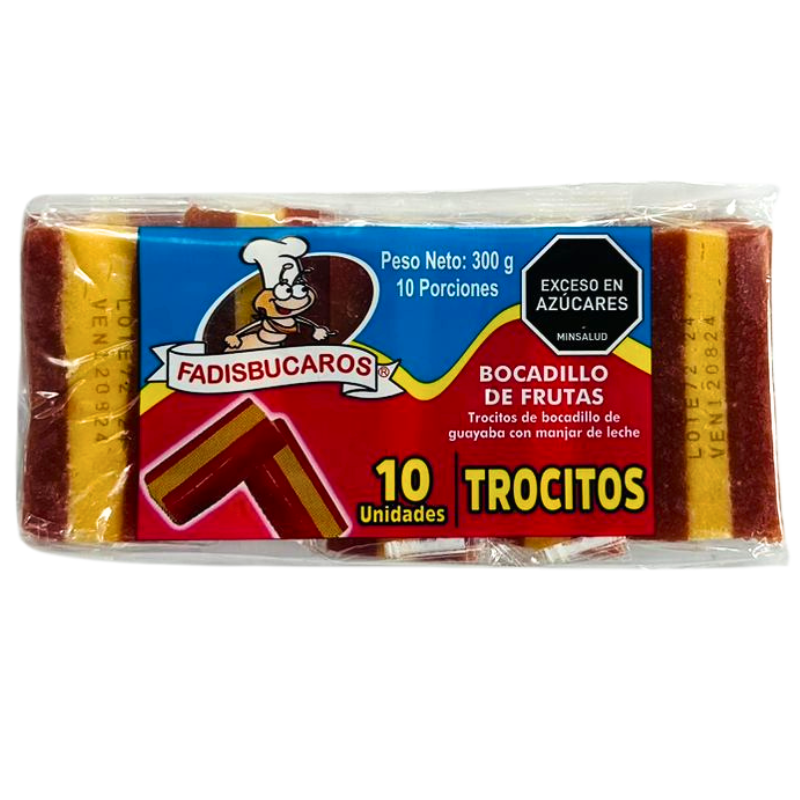 Trocitos De Manjar De Leche Con Bocadill