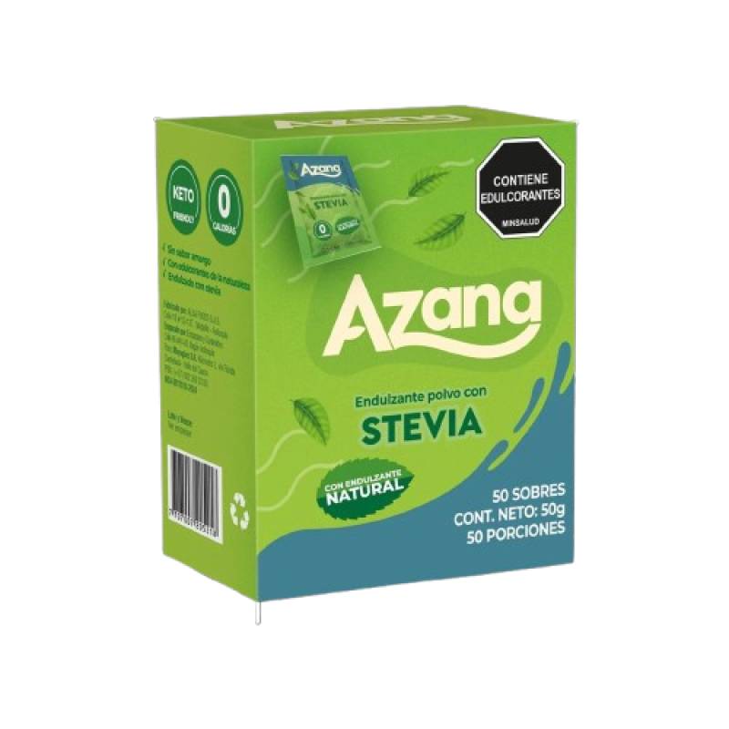 Endulzante Polvo Stevia Azanax50 Gr