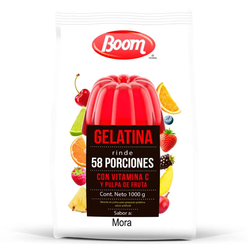 Gelatina Azucarada Boom Mora