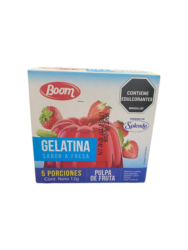 Gelatina Boom Light Fresa 12g