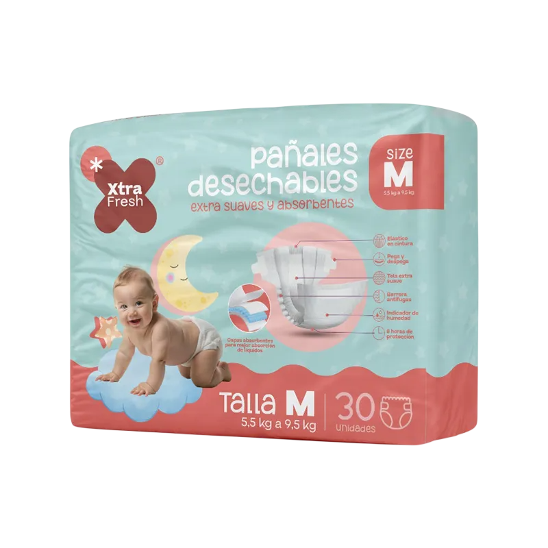 Panal Desechable Talla M Xtra Freshx30un