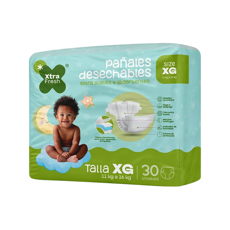 Panal Desechable Talla Xg Xtra Freshx3ou