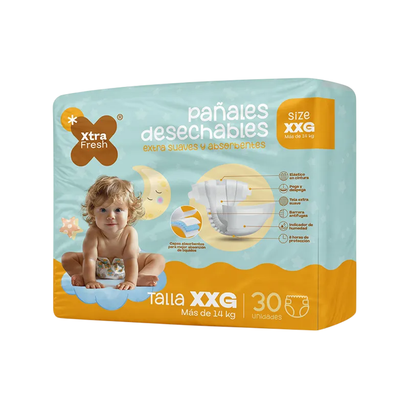 Panal Desechable Talla Xxg Xtra Freshx30