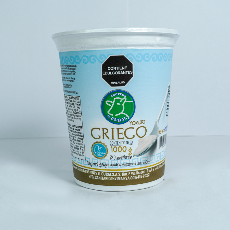 Yogurt El Curalx1000g Griego Natural