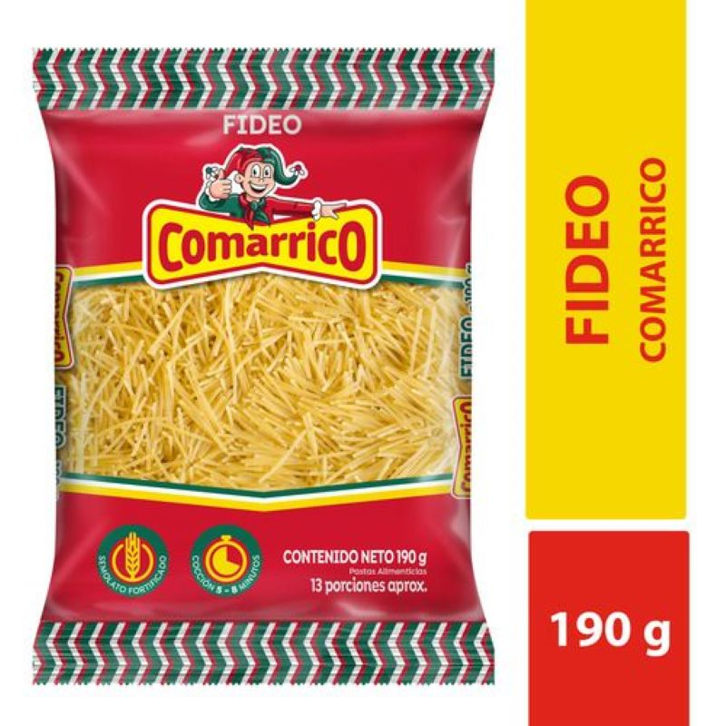 Pasta Comarrico Fideox190g
