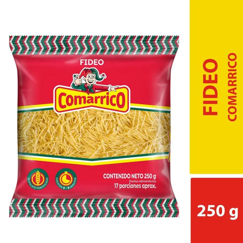 Pasta Comarrico Fideo Clasicax454g
