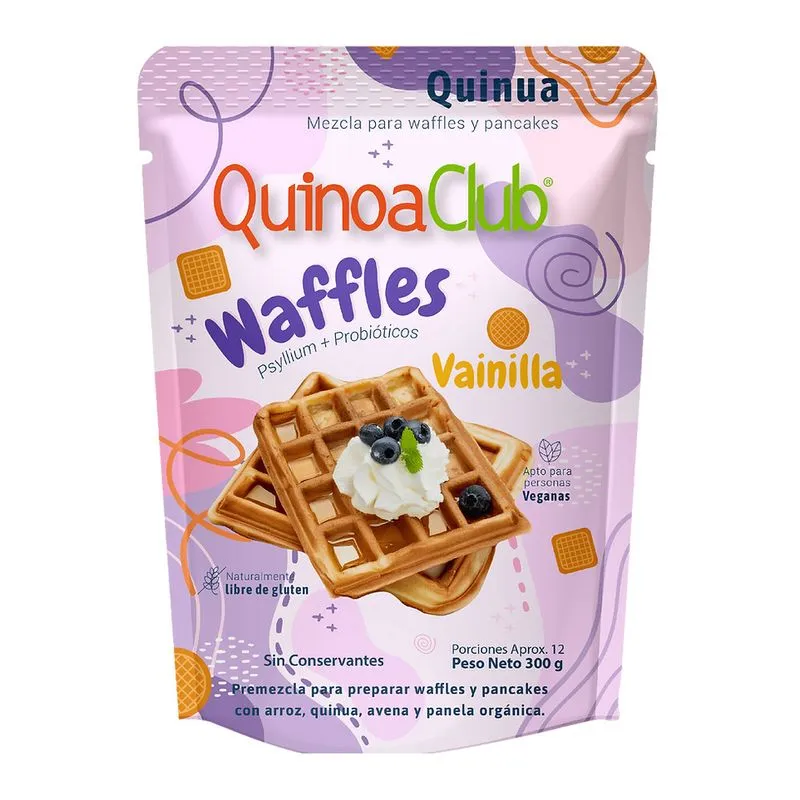 Premezcla Wafle Vainilla Quinuaclubx300g
